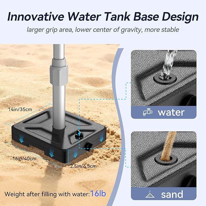 EMART 10x10ft Backdrop Stand Heavy Duty Kit with Water Tank Base, Pipe and Drape Adjustable Photo Backdrop Stand for Wedding, Party, Baby Shower, Christmas, Birthday Decorations-Silver