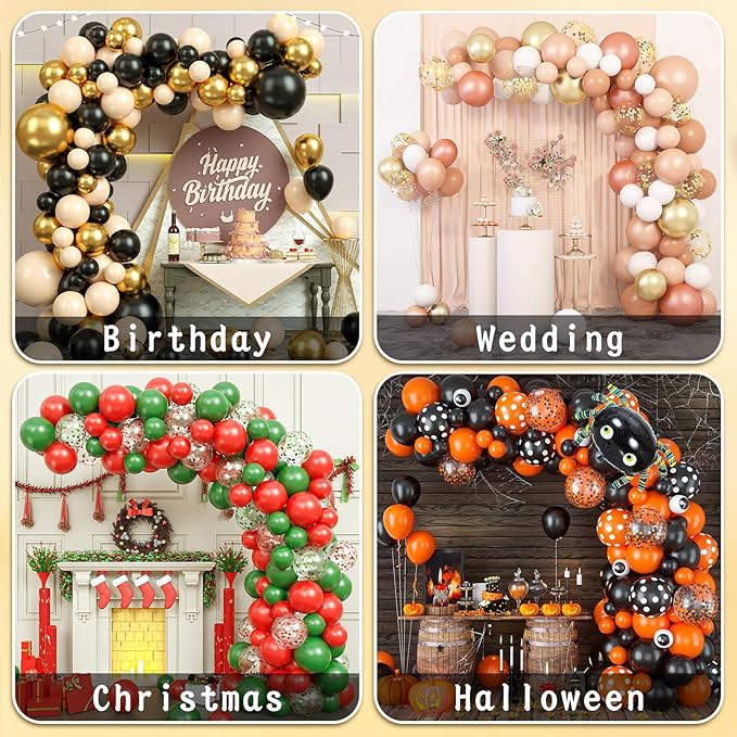 Balloon Arch Kit - Bendable 8.2FT & 6FT Balloon Arch Stand with Base and Manual Pump,Reusable Versatile Half Arch Balloon Stand for Birthday, Wedding, Baby Shower,Holiday, Graduation Party Decorations