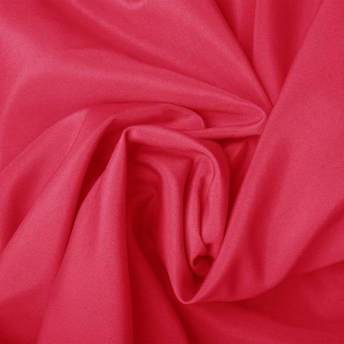 Ascoza 2pack 90x156 Inch Red Rectangular Tablecloth 8 Feet Table Cloth in Polyester Fabric for Wedding/Banquet/Restaurant/Parties