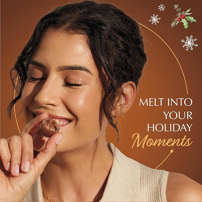 Lindt LINDOR Holiday Snickerdoodle White Chocolate Candy Truffles with Smooth, Melting Truffle Center, 8.5 oz. Bag