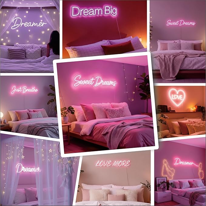 Custom Neon Sign – Personalized LED Name Sign for Wall Decor, Birthday Gifts, Wedding & Party Backdrops, Dimmable Acrylic Neon Light for Bedroom, Bar, Kids’ Room & Business