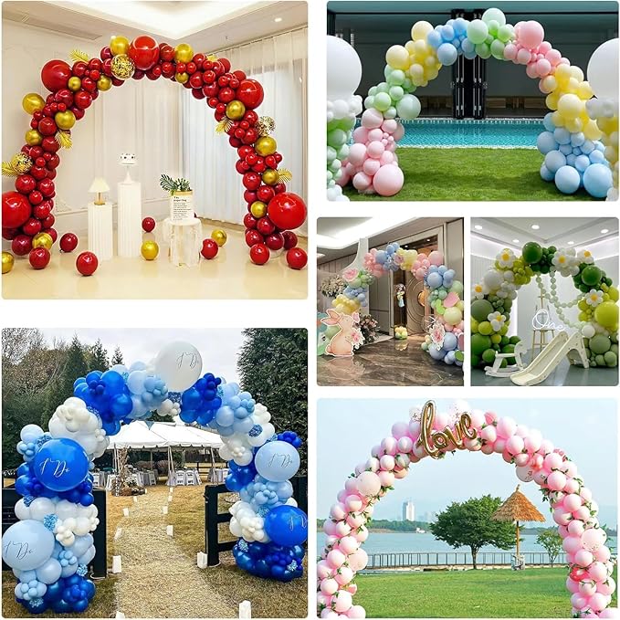 Balloon Arch Kit – 9FT Tall & 10FT Wide Adjustable Stand Frame for Wedding, Baby Shower, Birthday Party – Garden Arbors, Plant Support, Photo Backdrop Decor