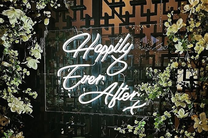 Ulalaza LED Neon Sign Night Light for Wall Party Décor Bedroom Room Bar Wedding Home Birthday Art Decoration Christmas with USB Chain Light modulator 5v (lets party blue)