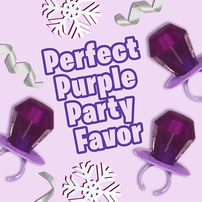 Ring Pop Purple Christmas Candy Lollipops, 30 Ct Bulk Individually Wrapped in Very Berry Punch Flavor, Full Size, Fun Candy For Birthday, Party Favors, Holiday Gifts For Kids, Stocking Stuffers