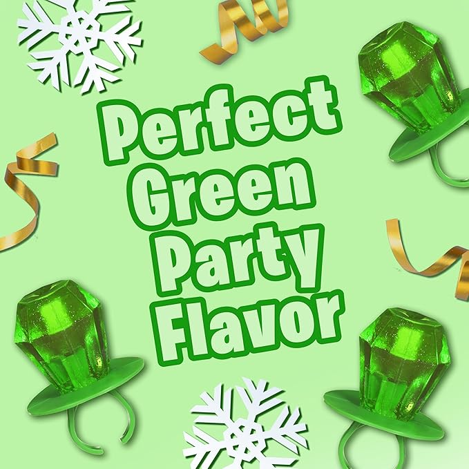 Ring Pop Individually Wrapped Watermelon Flavored Green Candy Lollipop Suckers for Celebrations & Halloween and Parties,30 Oz