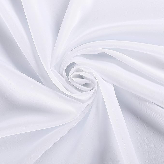 Ascoza 2pack 70 Inch White Round Tablecloth in Polyester Fabric for Wedding/Banquet/Restaurant/Parties