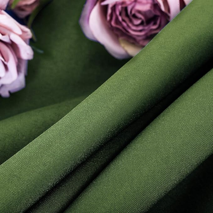 Ascoza 2pack 132 Inch Willow Round Tablecloth in Washable Polyester Fabric for Wedding/Banquet/Restaurant/Parties