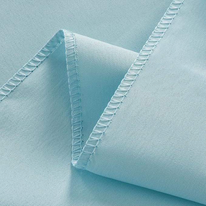6-Pack 60x60 inch Dusty Blue Table Cloths, Solid Stain and Wrinkle Resistant Tablecloth, Premium Plain Weave Polyester Fabric Rectangle Table Linen Covers for Hotel, Banquet