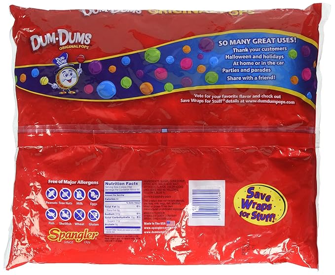 Dum Dum Pops 180 ct bag - assorted flavors