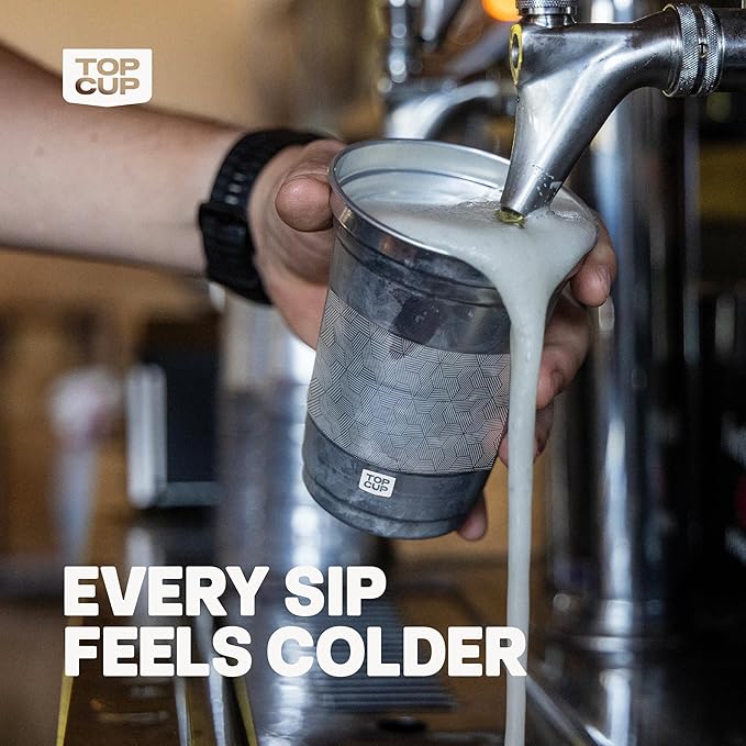 Top Cup by Ball – 9 Ounce, 645 Count, Reusable Aluminum Party Cups | Stealth Design | Cold-Holding, Recyclable, Made in USA