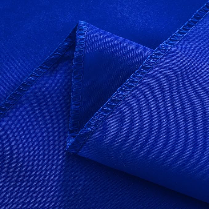 6-Pack 60x120 inch Royal Blue Table Cloths, Solid Stain and Wrinkle Resistant Oblong Tablecloth, Premium Plain Weave Polyester Fabric Rectangle Table Linen Covers for Hotel, Wedding