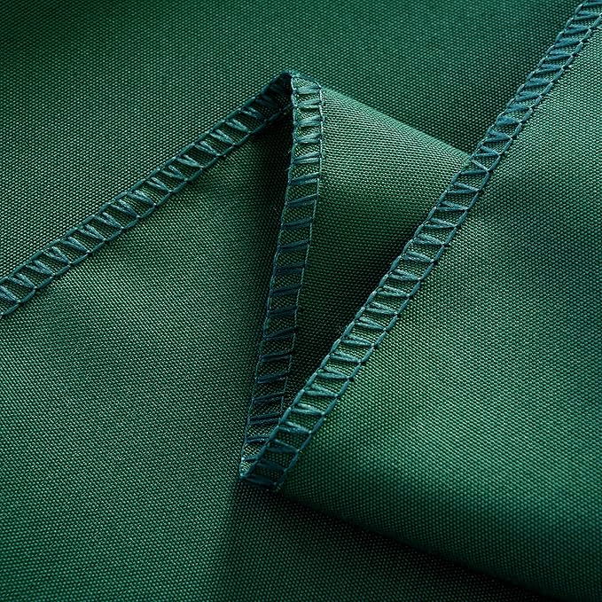 6-Pack 60x84 inch Blackish Green Table Cloths, Solid Stain and Wrinkle Resistant Oblong Tablecloth, Premium Plain Weave Polyester Fabric Rectangle Table Linen Covers for Hotel, Banquet