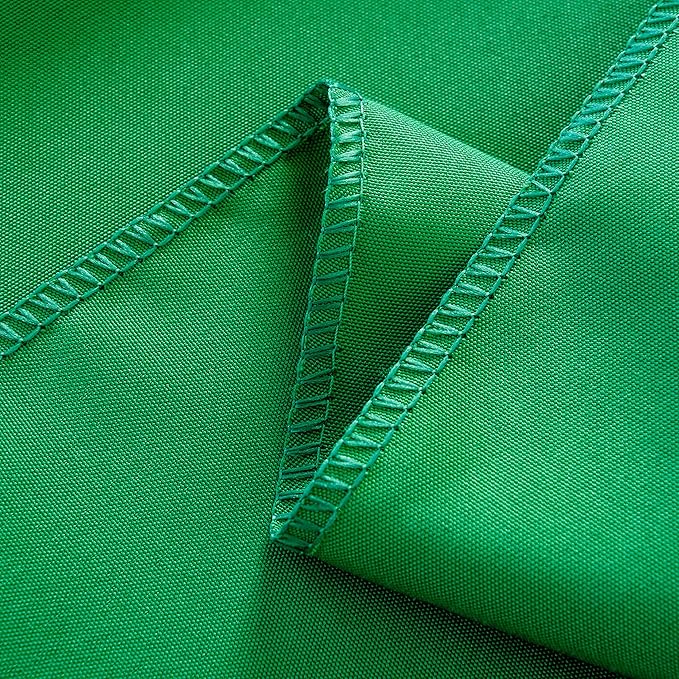 6-Pack Round 108-inch Forest Green Table Cloths, Solid Stain and Wrinkle Resistant Circular Tablecloth, Premium Plain Weave Polyester Fabric Table Linen Covers for Hotel, Banquet